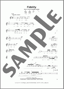 Fidelity(Regina Spektor) 楽譜 メロディ ダウンロード
