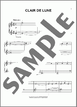 Clair de Lune(Claude Debussy) 楽譜 その他 ダウンロード