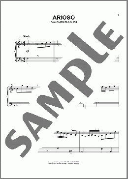 Arioso(Johann Sebastian Bach) 楽譜 その他 ダウンロード