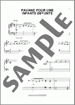 Pavane Pour Une Infante Defunte(Maurice Ravel) 楽譜 その他 ダウンロード