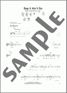 Say It Ain't So(Weezer) 楽譜 メロディ ダウンロード