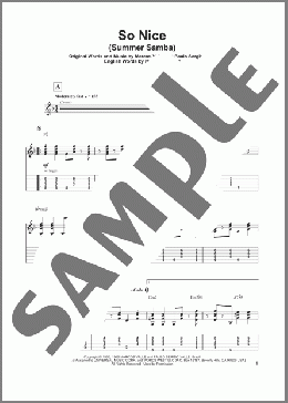 So Nice (Summer Samba)(Walter Wanderley) 楽譜 ギタースコア ダウンロード