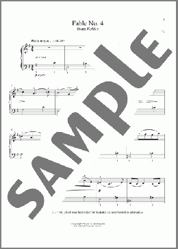 Fable No. 4, Op. 21(Robert Muczynski) 楽譜 ピアノ（ソロ） ダウンロード