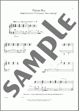 Poison Ivy(Samuel Barber) 楽譜 ピアノ（ソロ） ダウンロード