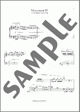 Movement III(William Schuman) 楽譜 ピアノ（ソロ） ダウンロード