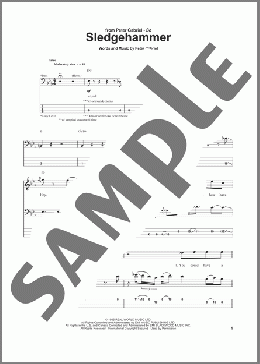 Sledgehammer(Peter Gabriel) 楽譜 ベース ダウンロード