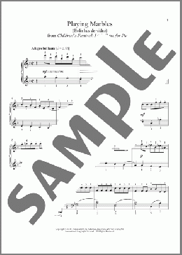 Playing Marbles(Octavio Pinto) 楽譜 ピアノ（ソロ） ダウンロード