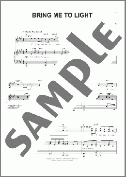 Bring Me To Light(Jeanine Tesori/Brian Crawley) 楽譜 ピアノ & ボーカル ダウンロード