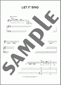 Let It Sing(Jeanine Tesori/Brian Crawley) 楽譜 ピアノ & ボーカル ダウンロード