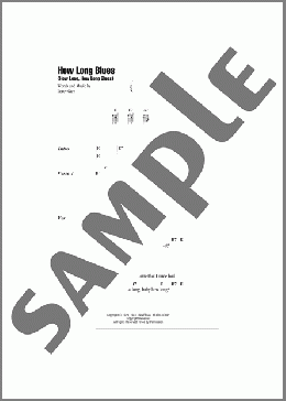 How Long Blues (How Long, How Long Blues)(Leroy Carr) 楽譜 その他 ダウンロード