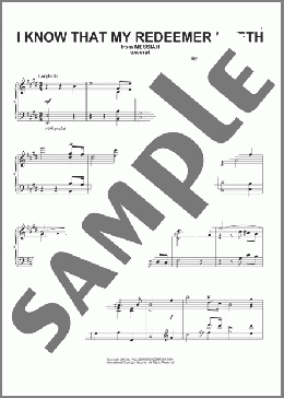 I Know That My Redeemer Liveth(George Frideric Handel) 楽譜 ピアノ（ソロ） ダウンロード