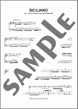 Siciliano(Johann Sebastian Bach) 楽譜 ピアノ（ソロ） ダウンロード