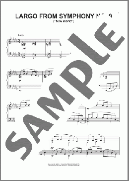 Largo From Symphony No. 9 (”New World”)(Antonin Dvorak) 楽譜 ピアノ（ソロ） ダウンロード