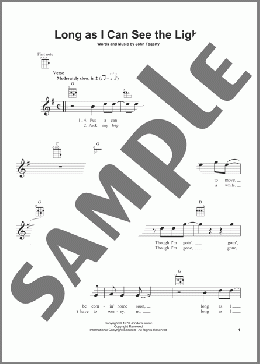 Long As I Can See The Light(Creedence Clearwater Revival) 楽譜 ウクレレ（弾き語り） ダウンロード