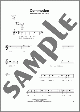 Commotion(Creedence Clearwater Revival) 楽譜 ウクレレ（弾き語り） ダウンロード