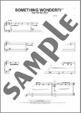 Something Wonderful(Rodgers & Hammerstein) 楽譜 ピアノ（ソロ） ダウンロード