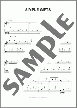 Simple Gifts(Traditional Shaker Hymn) 楽譜 ピアノ（ソロ） ダウンロード