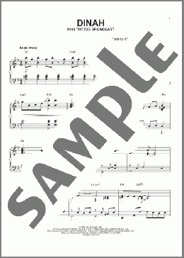 Dinah [Stride version] (arr. Brent Edstrom)(Harry Akst) 楽譜 ピアノ（ソロ） ダウンロード