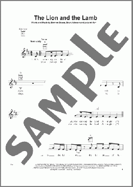The Lion And The Lamb(Big Daddy Weave) 楽譜 ウクレレ（弾き語り） ダウンロード