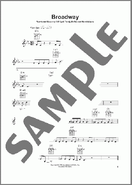Broadway(Count Basie) 楽譜 メロディ ダウンロード