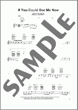 If You Could See Me Now(Carl Sigman) 楽譜 メロディ ダウンロード