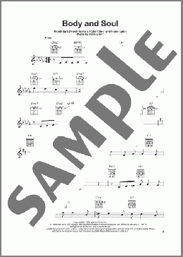 Body And Soul(John Green/Tony Bennett & Amy Winehouse) 楽譜 メロディ ダウンロード