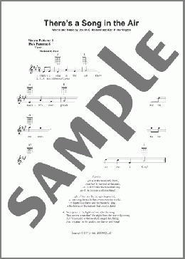 There's A Song In The Air(Josiah G. Holland/Karl P. Harrington) 楽譜 メロディ ダウンロード