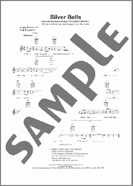 Silver Bells(Ray Evans/Jay Livingston) 楽譜 メロディ ダウンロード