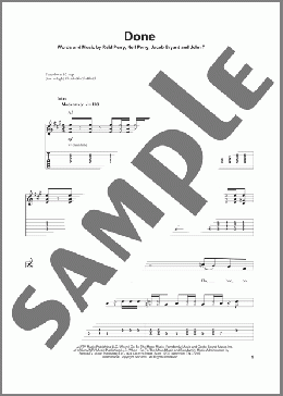 Done(The Band Perry) 楽譜 ギタースコア ダウンロード