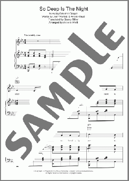 So Deep Is The Night(Yvette Darnac) 楽譜 その他 ダウンロード