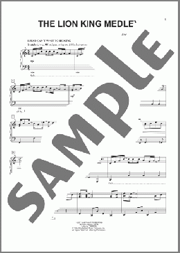 Lion King Medley (arr. Jason Lyle Black)(Tim Rice/Elton John/Elton John & Tim Rice) 楽譜 ピアノ（ソロ） ダウンロード