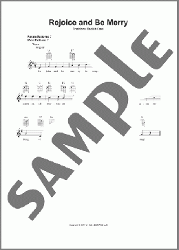 Rejoice And Be Merry(Traditional English Carol) 楽譜 メロディ ダウンロード