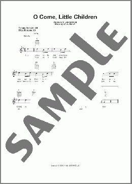 O Come, Little Children(J.P.A. Schulz/C. von Schmidt) 楽譜 メロディ ダウンロード
