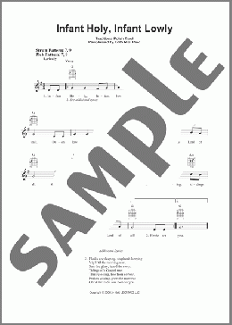 Infant Holy, Infant Lowly(Traditional Polish Carol) 楽譜 メロディ ダウンロード