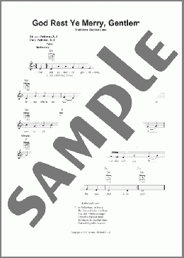 God Rest Ye Merry, Gentlemen(Traditional English Carol) 楽譜 メロディ ダウンロード