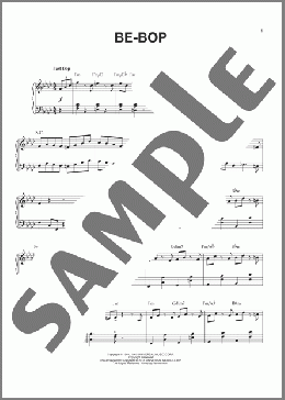 Be-Bop(Dizzy Gillespie) 楽譜 ピアノ（ソロ） ダウンロード