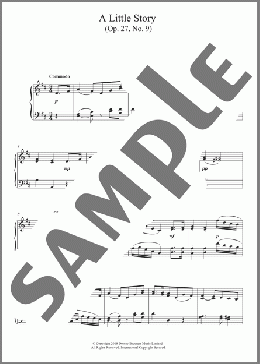 A Little Story Op. 27, No. 9(Robert Volkmann) 楽譜 ピアノ（ソロ） ダウンロード
