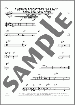 There's A Boat Dat's Leavin' Soon For New York(George Gershwin) 楽譜 その他 ダウンロード