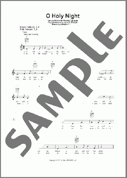 O Holy Night(Adolphe Adam/John S. Dwight (trans.)/Placide Cappeau  (French)) 楽譜 メロディ ダウンロード