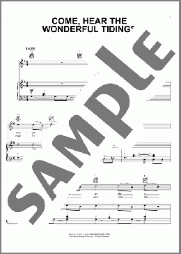Come, Hear The Wonderful Tidings(Traditional) 楽譜 ピアノ & ボーカル & ギター ダウンロード