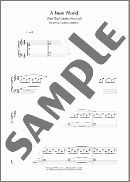 A New World (from Shakespeare In Love)(Stephen Warbeck) 楽譜 ピアノ（ソロ） ダウンロード