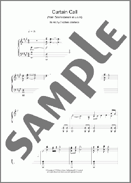 Curtain Call (from Shakespeare In Love)(Stephen Warbeck) 楽譜 ピアノ（ソロ） ダウンロード