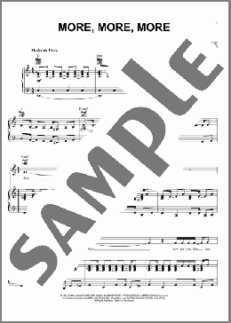 More, More, More(Gregg Diamond/Andrea True) 楽譜 ピアノ & ボーカル & ギター ダウンロード
