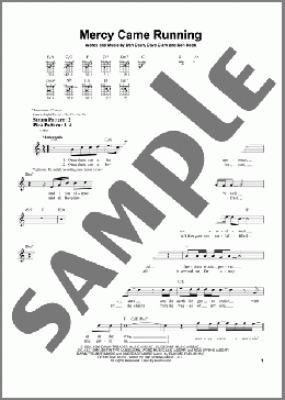 Mercy Came Running(Phillips, Craig & Dean) 楽譜 メロディ ダウンロード