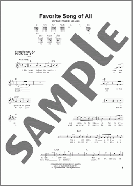 Favorite Song Of All(Phillips, Craig & Dean) 楽譜 メロディ ダウンロード