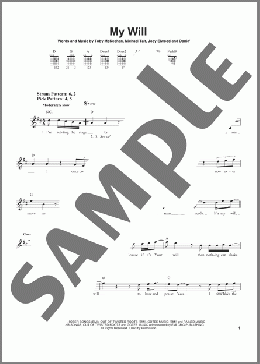 My Will(dc Talk) 楽譜 メロディ ダウンロード