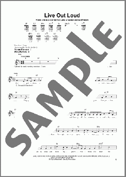 Live Out Loud(Geoff Moore/Steven Curtis Chapman) 楽譜 メロディ ダウンロード