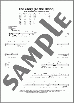 The Glory (Of The Blood)(Avalon) 楽譜 メロディ ダウンロード