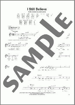 I Still Believe(Jeremy Camp) 楽譜 メロディ ダウンロード