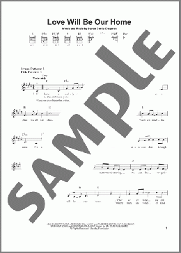 Love Will Be Our Home(Sandi Patty/Steven Curtis Chapman) 楽譜 メロディ ダウンロード